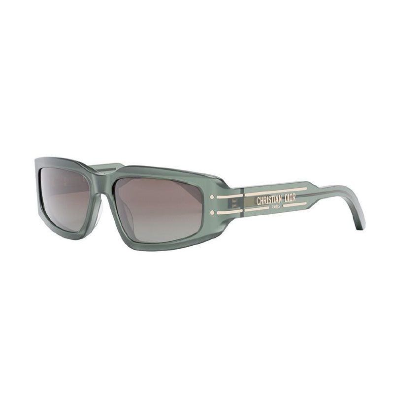 Dior DIORSIGNATURES9U55F2 Oversized Frame Sunglasses — Green