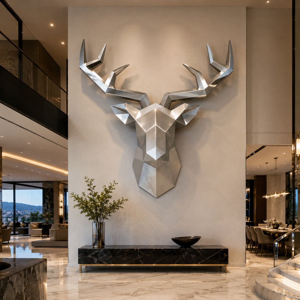 OSO Stainless Steel Aurelian Stag Sculpture