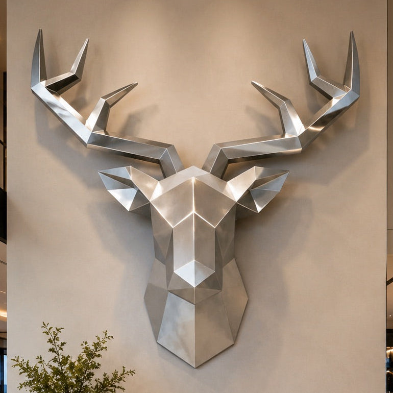 OSO Stainless Steel Aurelian Stag Sculpture