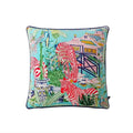 Deluxe Aqua Zebra Cushion Cover