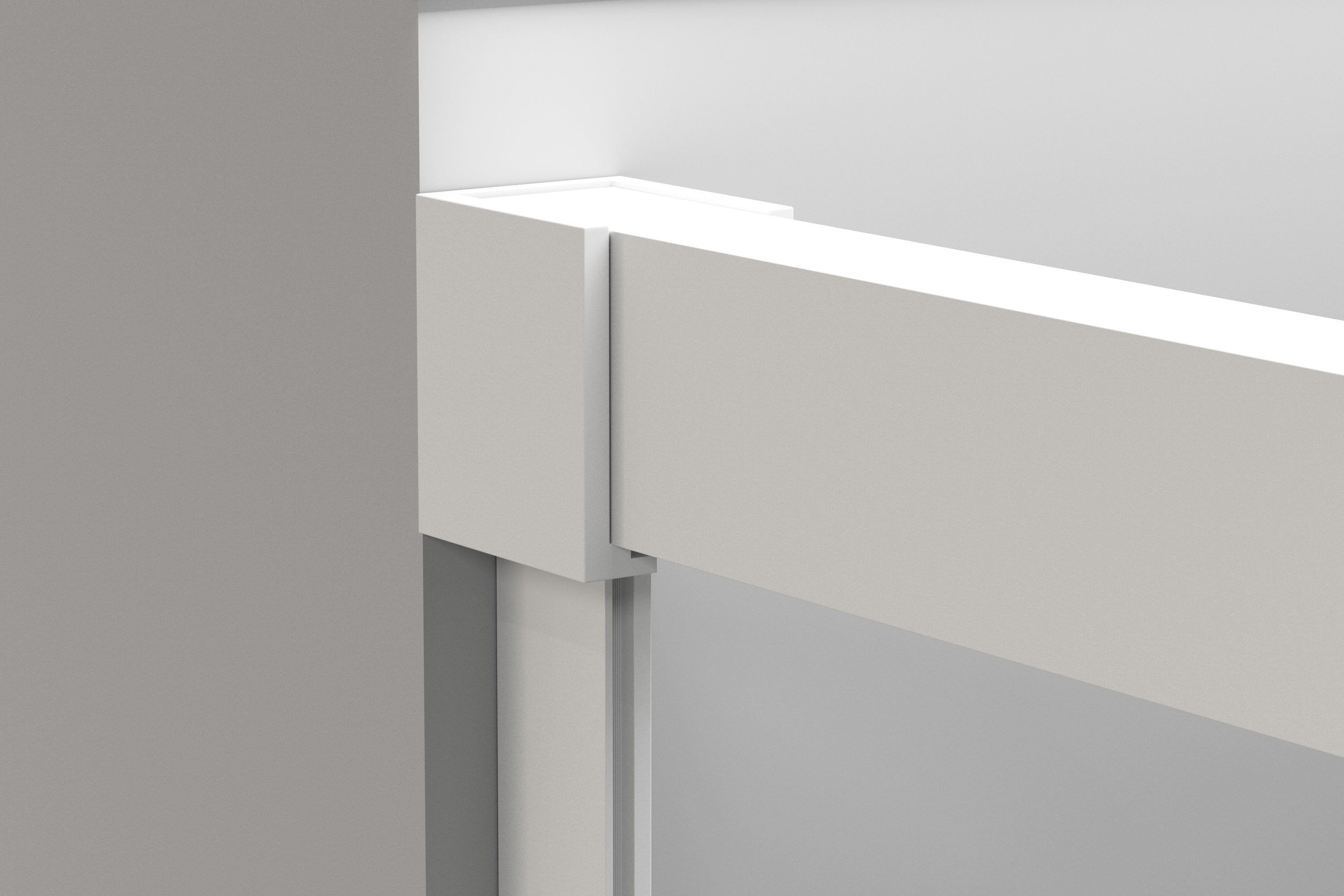 BATHME NIXON Mampara Frontal Bañera Fijo+Corredera Blanco