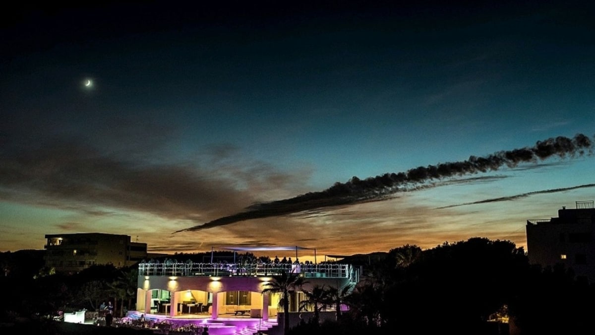 Super Rare 8-Bedroom Luxury Seafront Ibiza Villa with Private Beach, Panoramic Rooftop and Underground DJ Room in Santa Eulalia