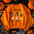 Personalizada Mamá Boo Crew 1-8 Lindo Fantasmas Multicolor Camiseta Sudadera Sudadera con Nombre Halloween Regalo para la Familia Amigos