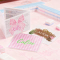 Pajarita personalizada NMJL Tarjetero tríptico Mahjong con nombre Juego familiar Regalo de cumpleaños para los entusiastas del Mahjong