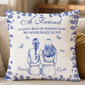Personalizado Retro Floral Mariposa 2-5 Volver Vista Personajes Arrojar Funda de almohada con nombre Decoración del hogar Cumpleaños Regalo para Amigos Niñas Mujeres