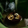 Dichotomy Sun & Moon Studs By KYNAH, Luxury Indian Fashion & Bridal Wear