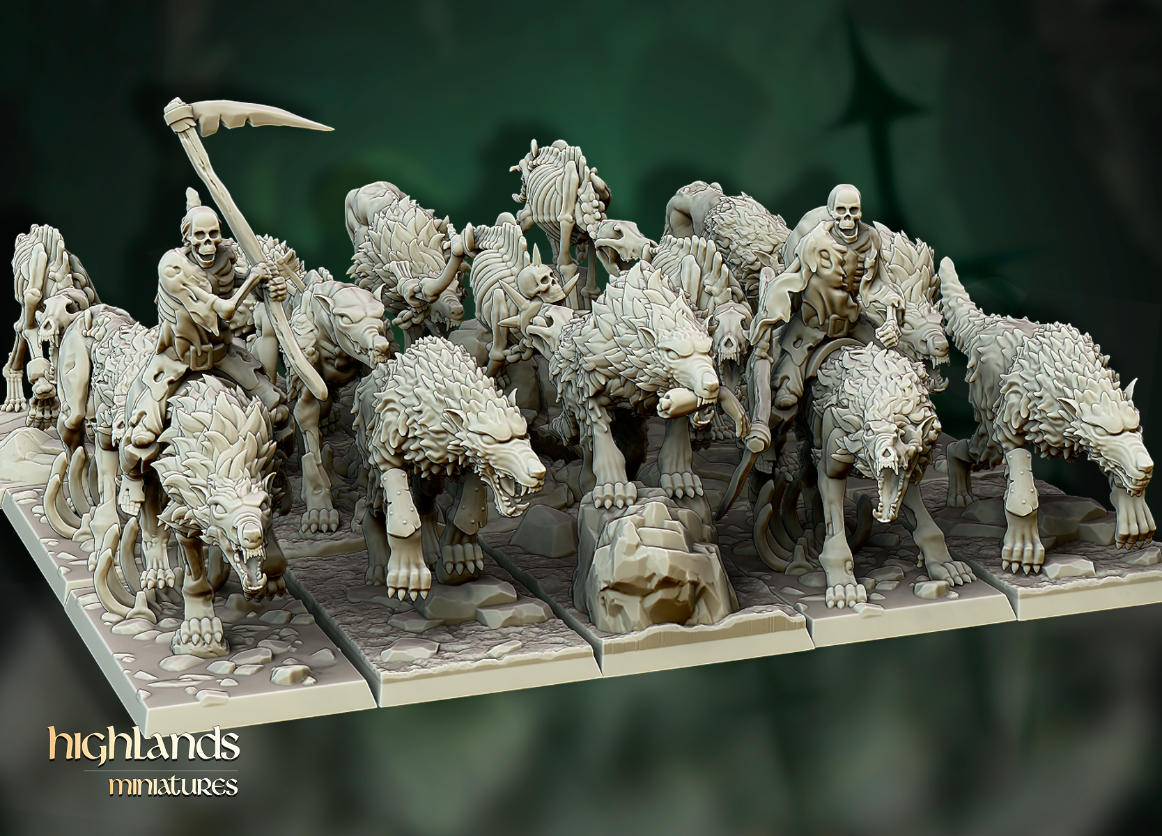 Direwolves, Highlands Miniatures