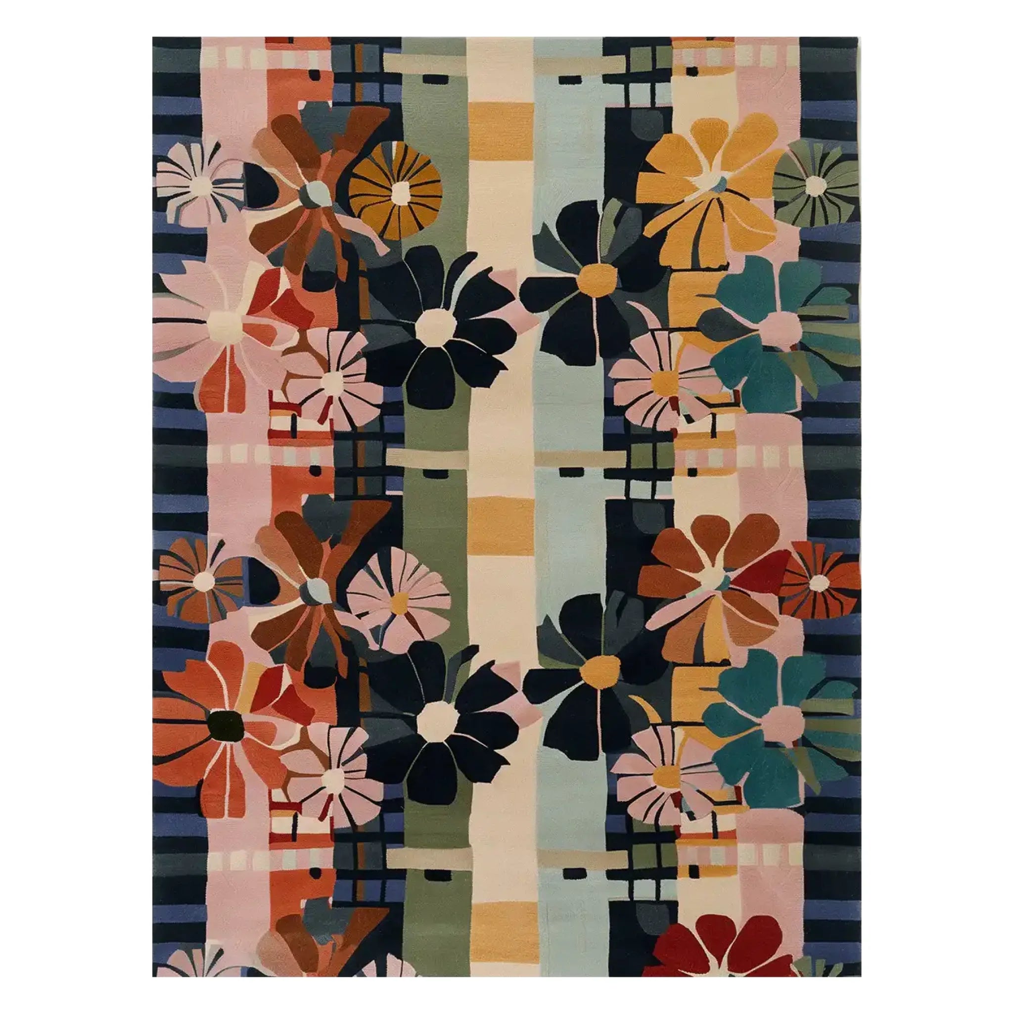 Disco Daisies Hand Tufted Wool Rug