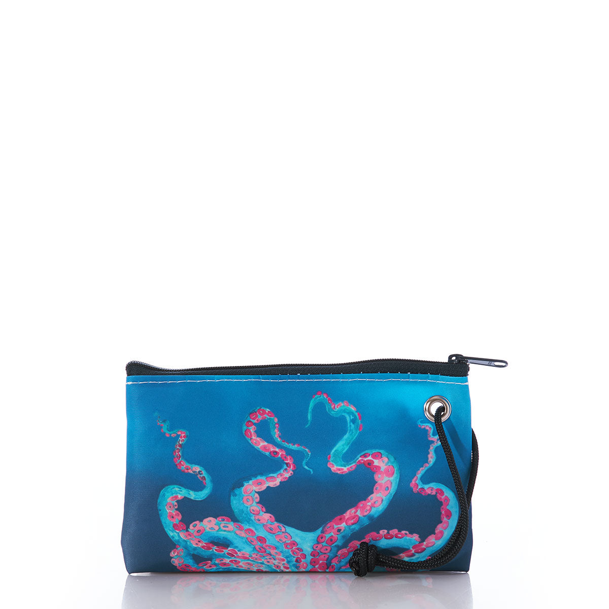 Multicolor Octopus Wristlet Handmade in Maine from Recycled Sails