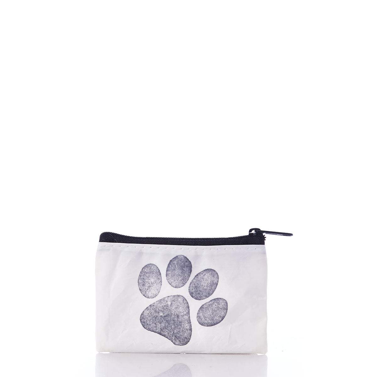 Paw Print Everyday Carry Mini Pouch Handmade in Maine from Recycled Sails