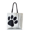 Paw Print Medium Tote Handmade in Maine from Recycled Sails