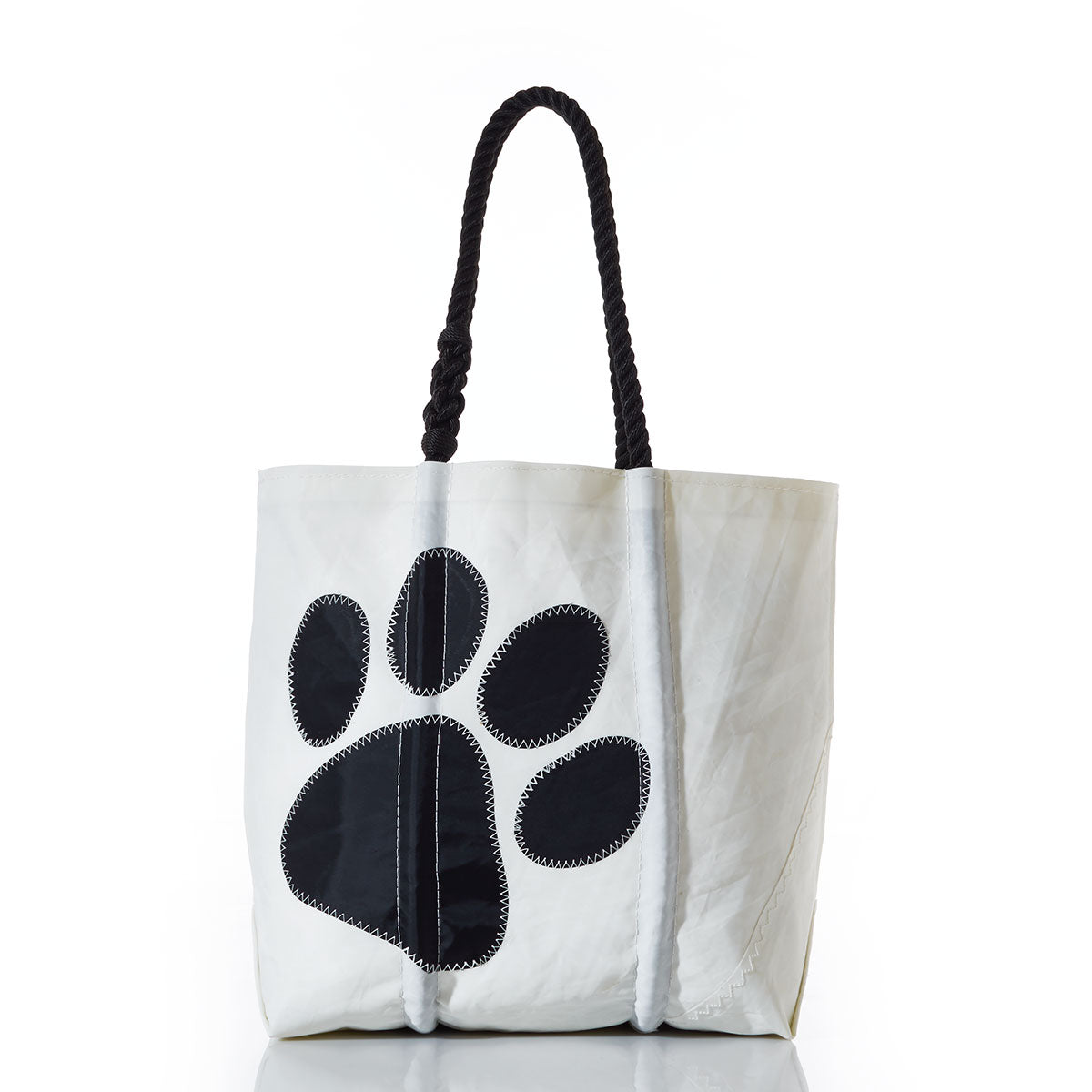 Paw Print Medium Tote Handmade in Maine from Recycled Sails