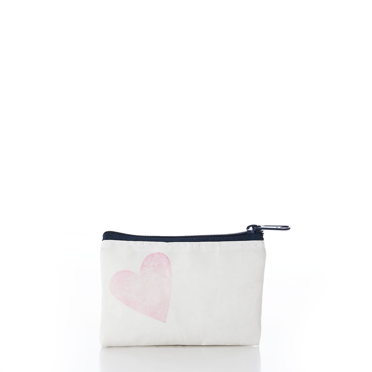 Heart Everyday Carry Mini Pouch Handmade in Maine from Recycled Sails