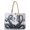 Octopus Large Tote with Clasp Handmade in Maine from Recycled Sails