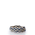 Nantucket Knotworks Racing Stripes Bracelet - Navy/Natural Handmade in Maine from Recycled Sails