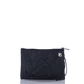 Black-on-Black Anchor Wristlet Handmade in Maine from Recycled Sails