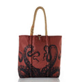 Tanbark Octopus Medium Tote Handmade in Maine from Recycled Sails