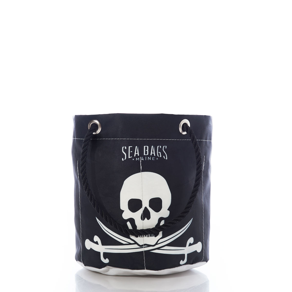 Jolly Roger Beverage Bucket Handmade in Maine from Recycled Sails