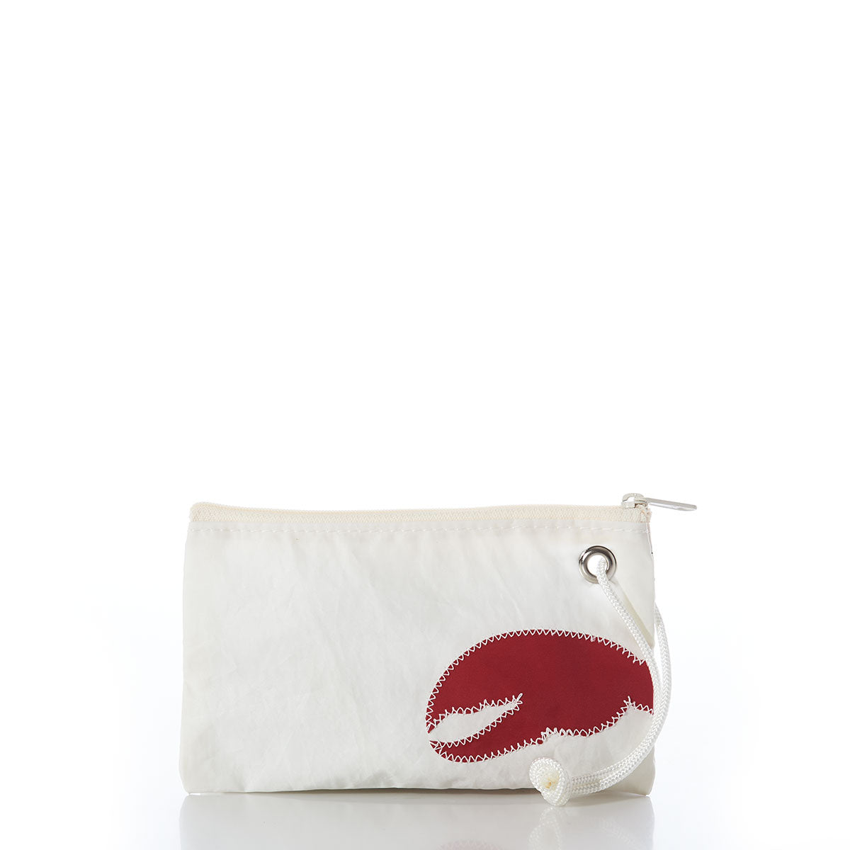 Red Lobster Claw Wristlet Handmade in Maine from Recycled Sails