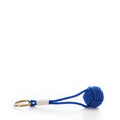 Monkey's Fist Keychain-Cobalt Handmade in Maine from Recycled Sails