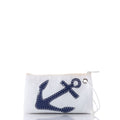 Navy Anchor Wristlet Handmade in Maine from Recycled Sails