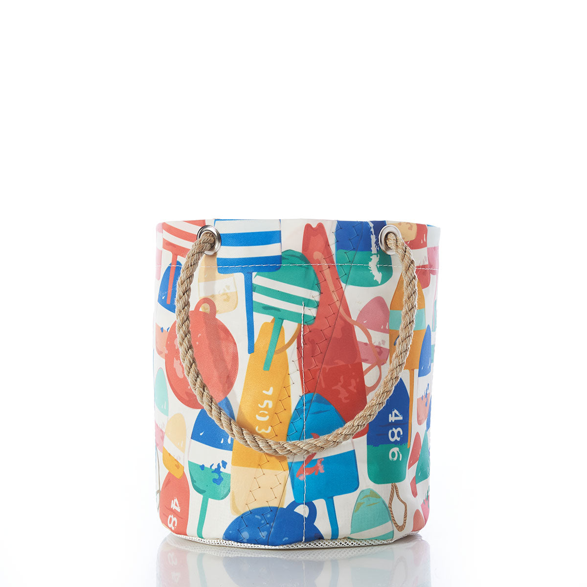 Downeast Buoys Beachcomber Bucket Handmade in Maine from Recycled Sails