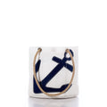 Navy Anchor Essential Handbag Handmade in Maine from Recycled Sails