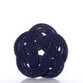 Nautical Sailor Knot Trivet-Navy Handmade in Maine from Recycled Sails