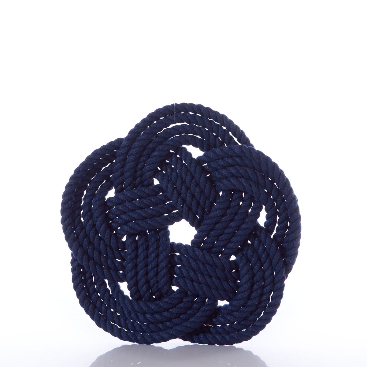 Nautical Sailor Knot Trivet-Navy Handmade in Maine from Recycled Sails