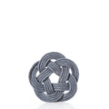 Nautical Sailor Knot Coasters-Grey Handmade in Maine from Recycled Sails