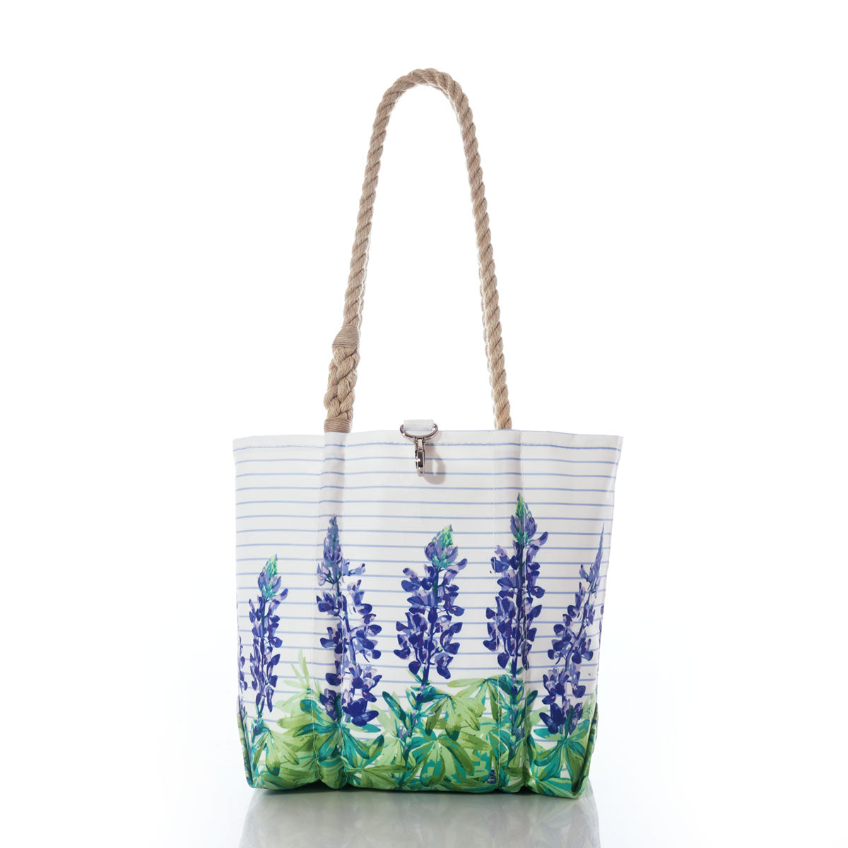 Lupine Sailor Stripe Handbag Handmade in Maine from Recycled Sails