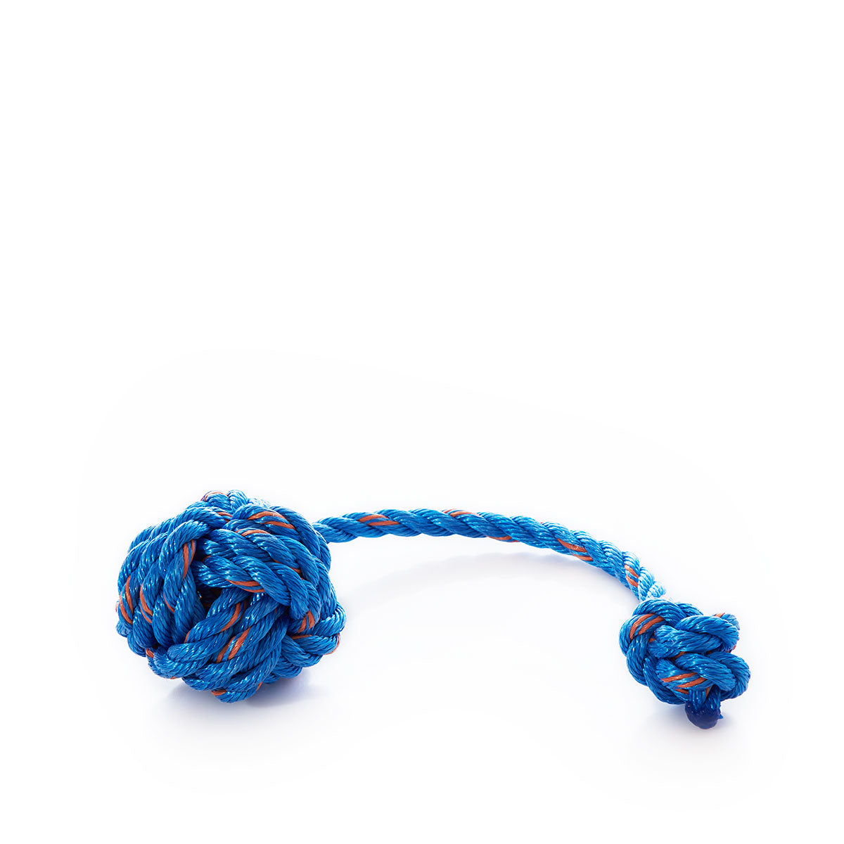 Floating Rope Dog Toy - Blue Handmade in Maine from Recycled Sails