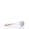 Monkey's Fist Keychain-Natural Handmade in Maine from Recycled Sails