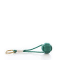 Monkey's Fist Keychain-Green Handmade in Maine from Recycled Sails