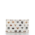 Popular Pups Print Large Wristlet Handmade in Maine from Recycled Sails