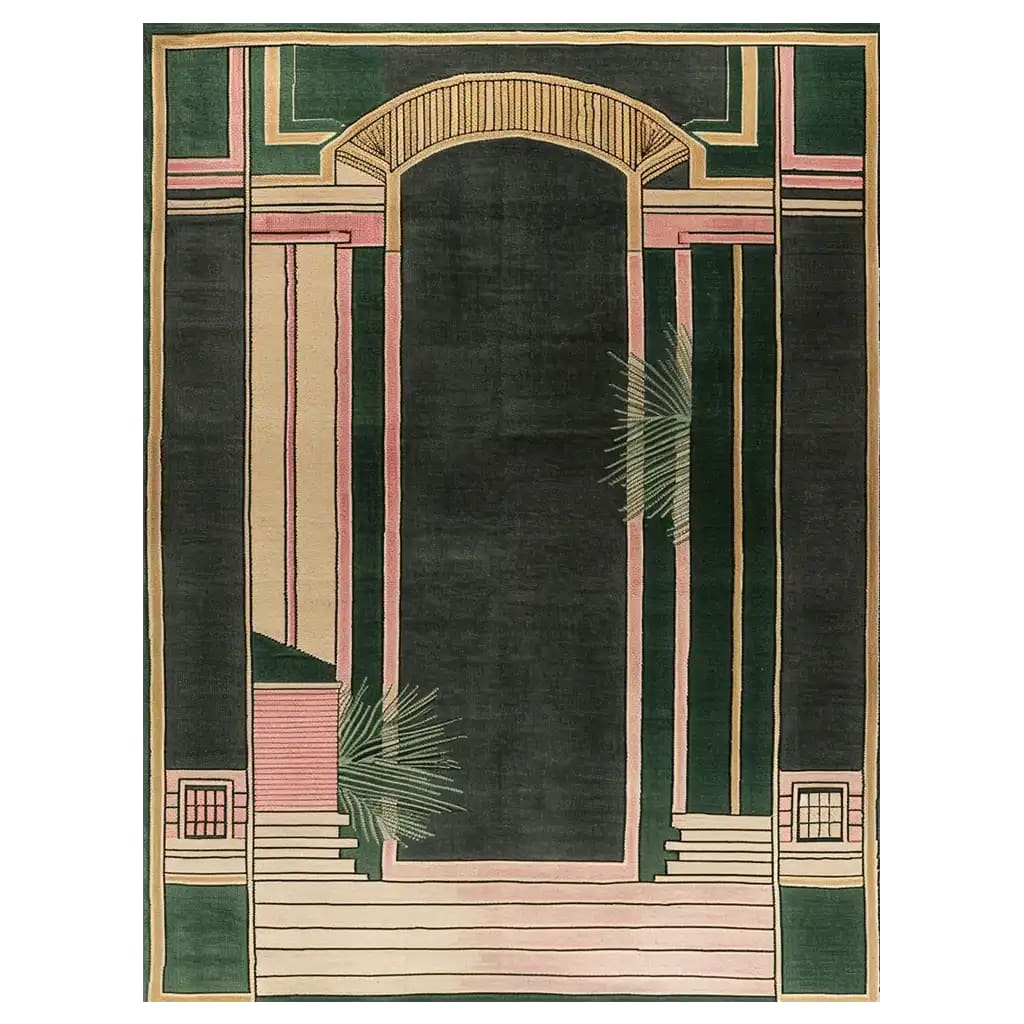 Dragon Gate Realm Hand Tufted Wool Rug