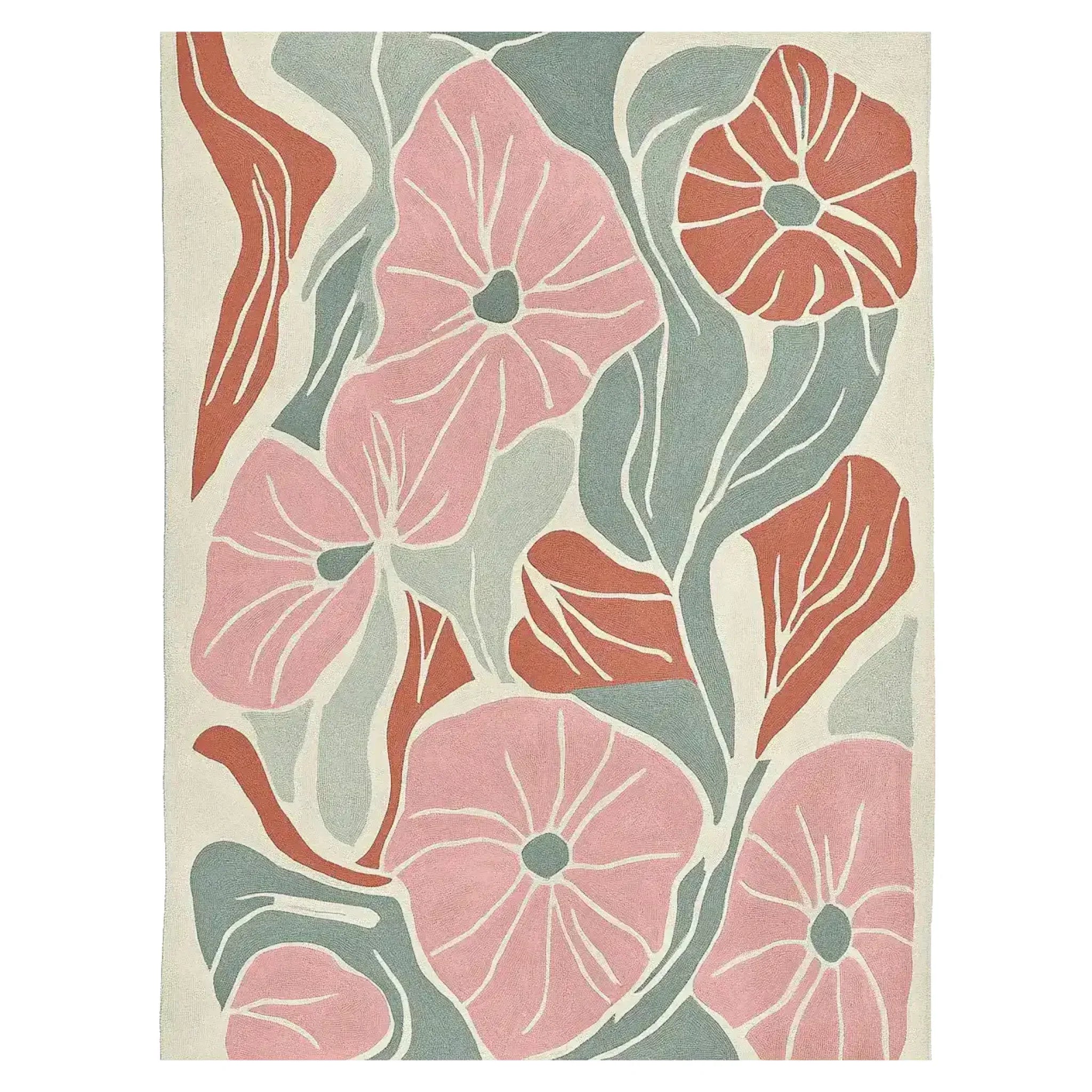 Dreamy Bloom Flow Hand Tufted Rug