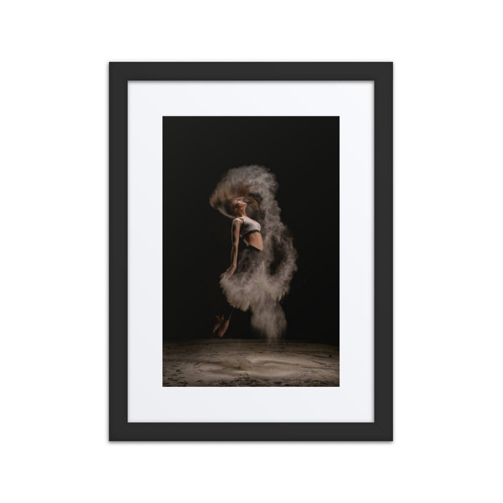 Dust in Motion | Dance-Art Framed Poster #44 (21.5" H x 17.5" W)