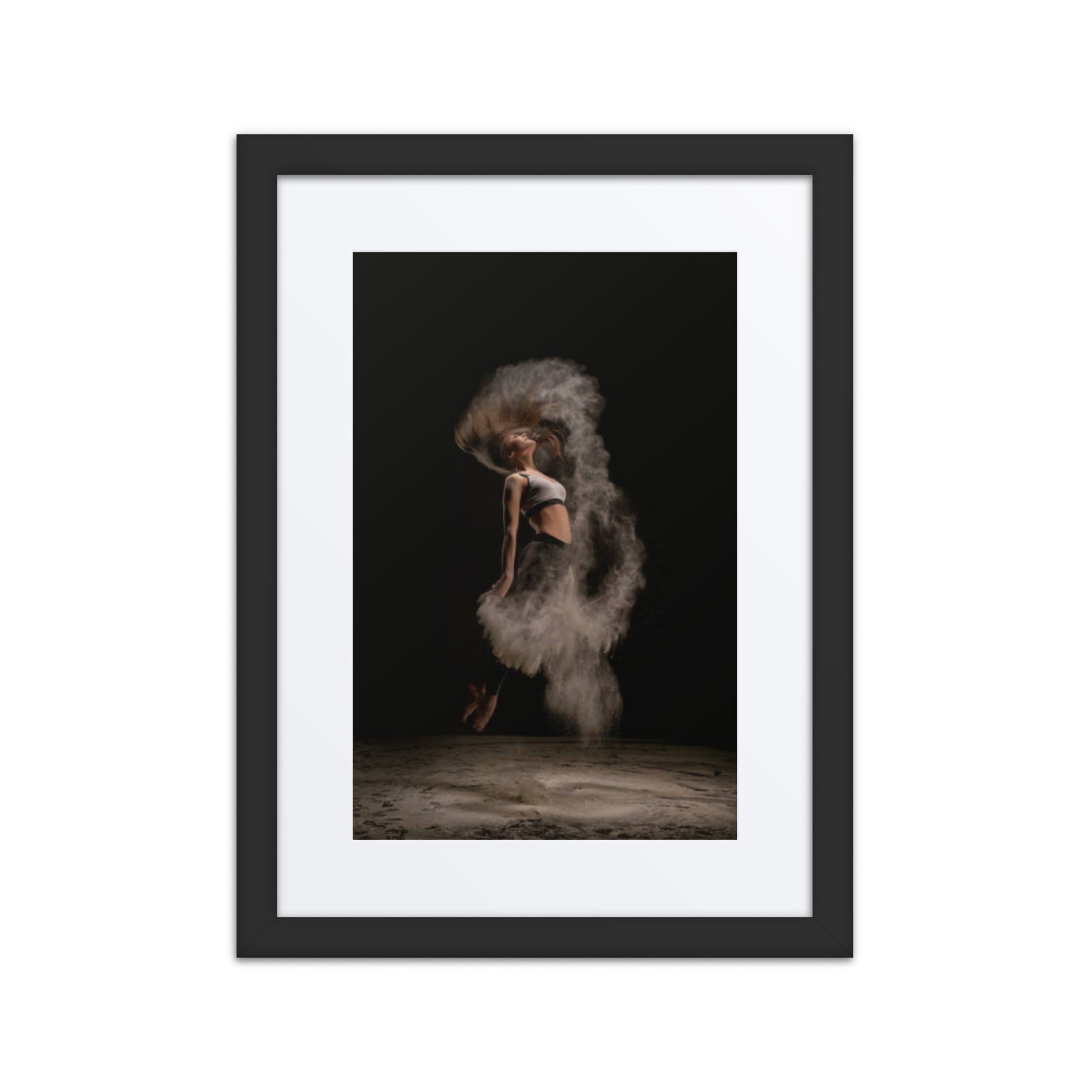 Dust in Motion | Dance-Art Framed Poster #44 (21.5" H x 17.5" W)