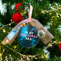 Adorno personalizado de bola de discoteca en mi época navideña con nombre y cinta para árbol de Navidad Decoración del hogar Regalo de cumpleaños para amantes de la música