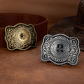 Personalizado Western Retro Heavy Metal Style Hebilla de Cinturón con Texto Aniversario Día del Padre Cumpleaños Boda Regalo para Novio Papá Hombre