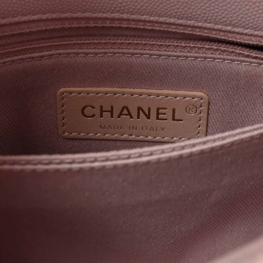 Chanel Caviar Quilted Mini Coco Handle Flap Lilas Lilac