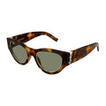 Saint Laurent SLM94RIM001 Tortoiseshell Cat-Eye Sunglasses — Brown