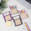 Portabloc de notas adhesivas personalizado con diseño de cuaderno a cuadros y texto Regalo para el Día del Profesor en agradecimiento por la vuelta al cole
