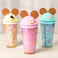 Vaso de helado personalizado con nombre y pajita Imprescindible de viaje Regalo de cumpleaños de vuelta al cole para niñas
