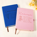 Personalizado Minimalista Flor de Nacimiento Oración A5 Cuaderno rayado con nombre Diario de estudio Cumpleaños Regalo religioso de bautismo para cristiano