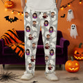 Personalizado Tema de Halloween 1-4 Fotos de la cara suave de la piel Pijama Pantalones de Halloween Regalo para los amigos de la familia