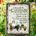 Personalizado Retro Jardín Cartoon Character Vertical Metal Sign with Name Garden Decor Regalo de cumpleaños para la abuela mamá amante de la jardinería