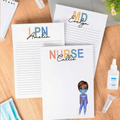 Bloc de notas personalizado con 40/80 páginas y el nombre de la enfermera Regalo de agradecimiento por la semana de la enfermera para el personal médico