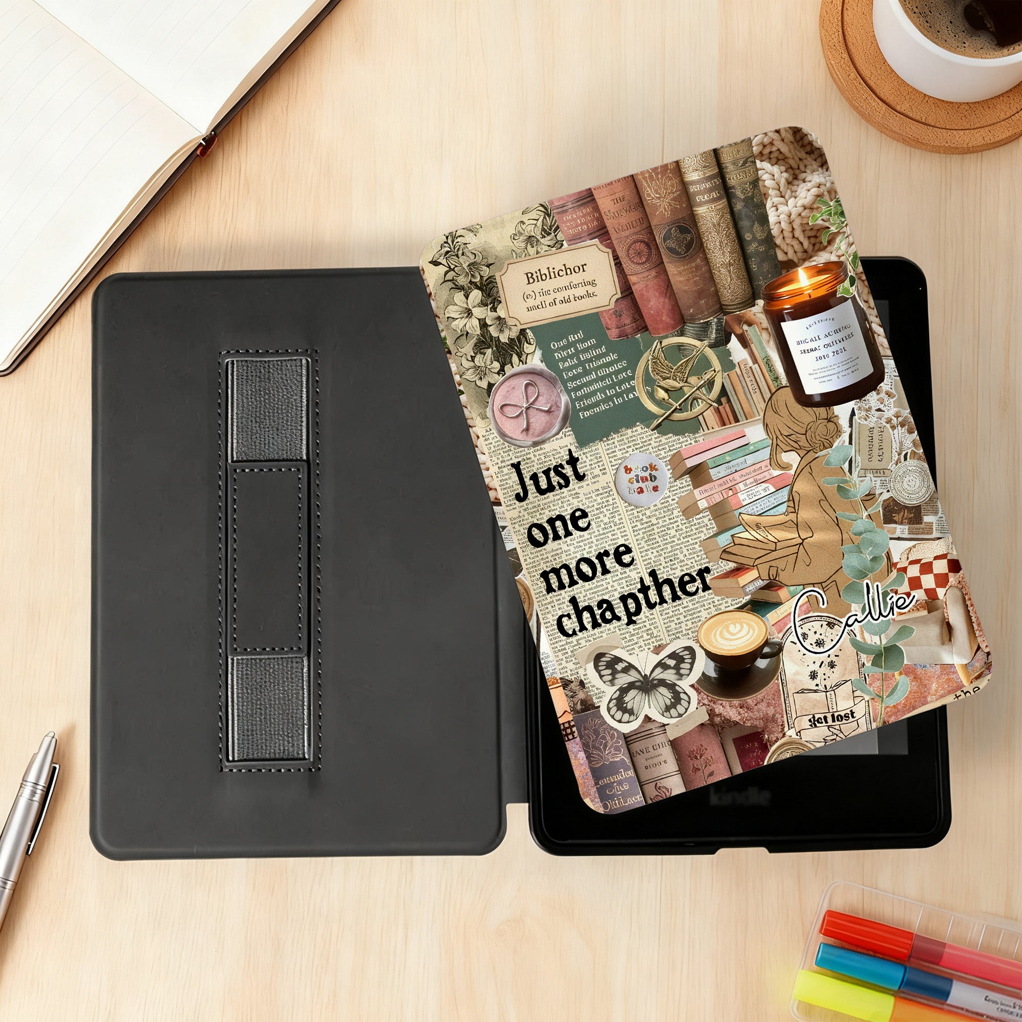 Funda personalizada para Kindle con nombre para uso diario Regalo de cumpleaños para lector amante de los libros Bookworm